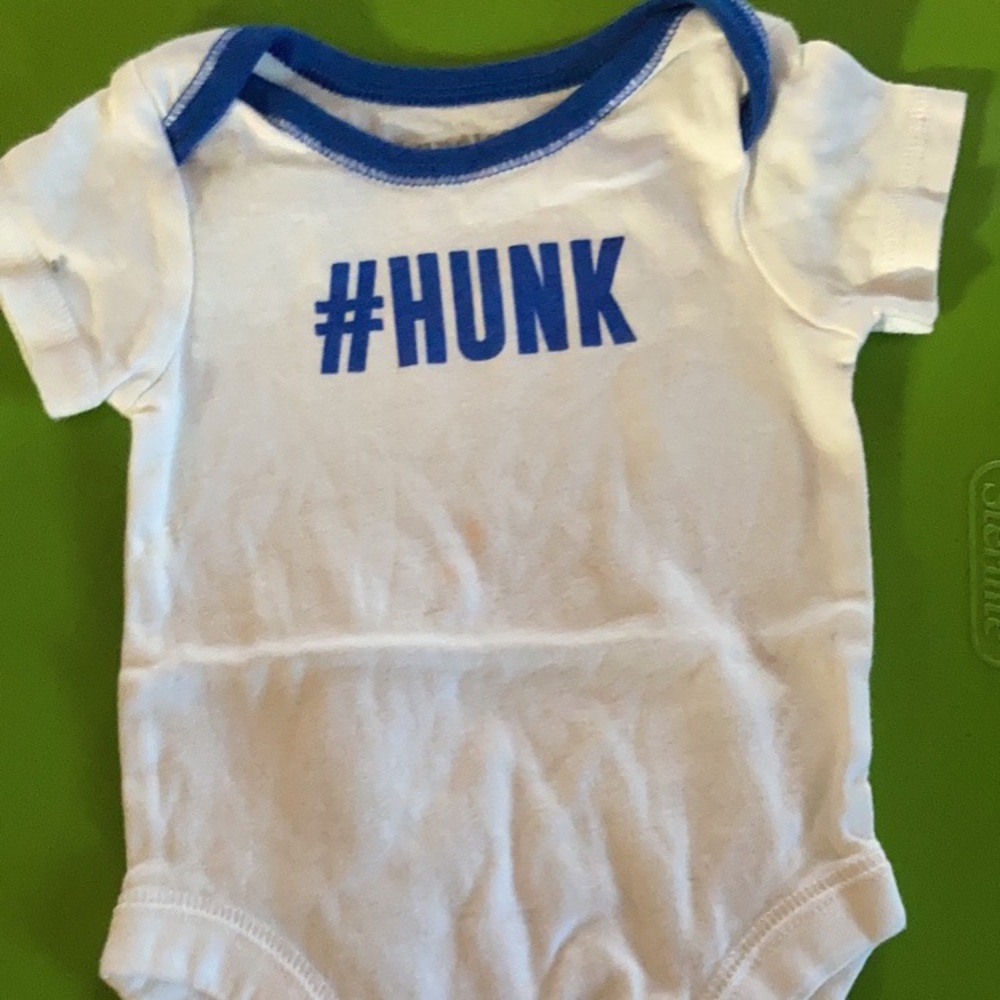 “#Hunk” boys onesie